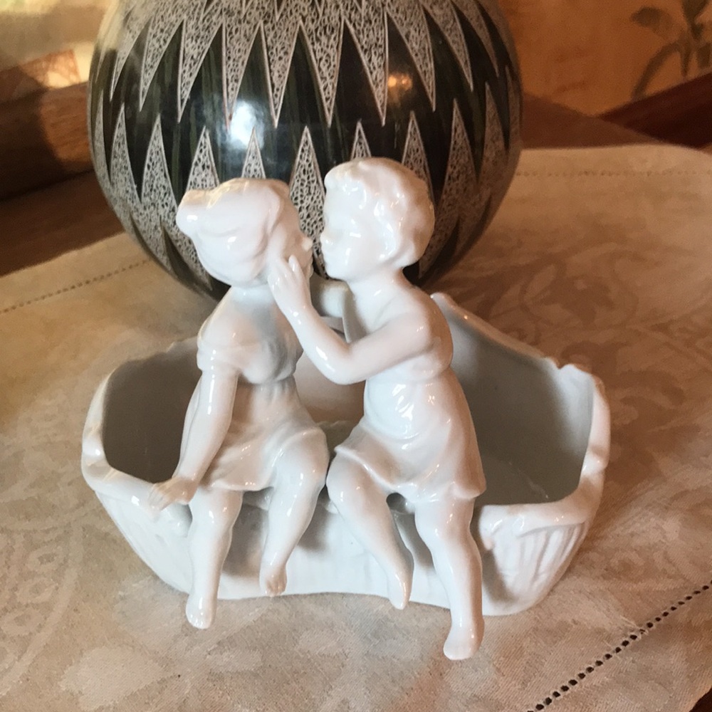 VINTAGE FIGURINE SMALL BOWL (1930s-1940s) - Picture 10 of 10